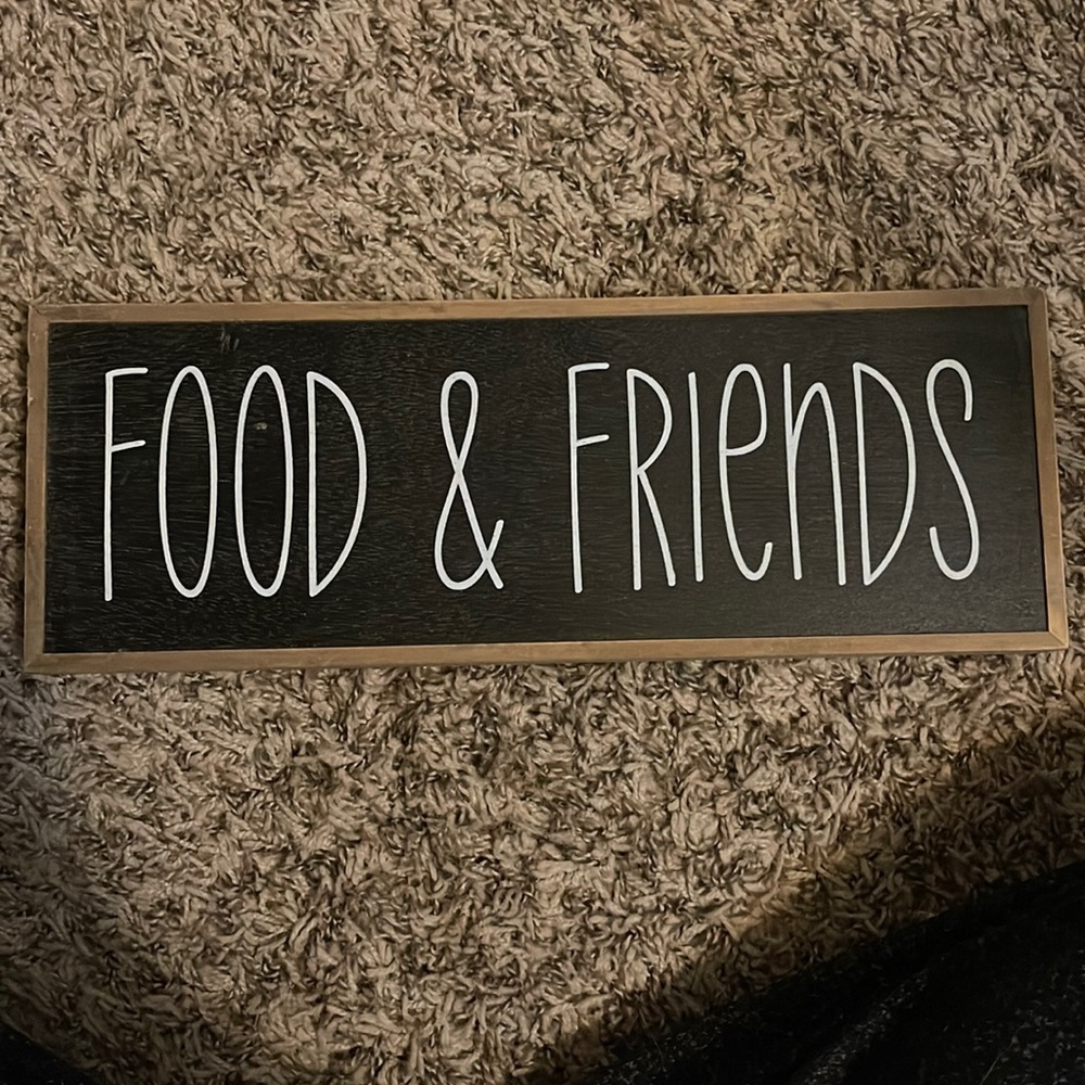 Food & Friends dining room sign